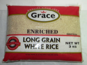 GRACE LONG GRAIN WHITE RICE (3 KG)