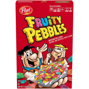 POST FRUITY PEBBLES CEREAL (15 OZ)