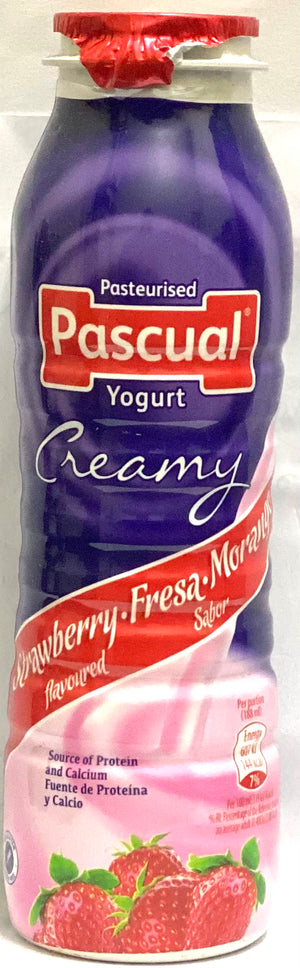 PASCUAL PASTEURISED CREAMY STRAWBERRY YOGURT (188 ML)