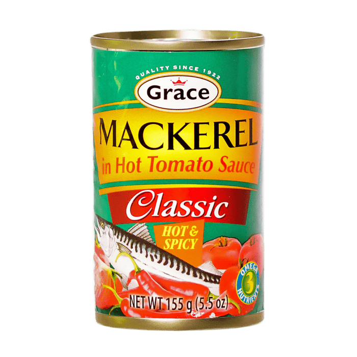 GRACE CLASSIC MACKEREL IN HOT TOMATO SAUCE (155 G)