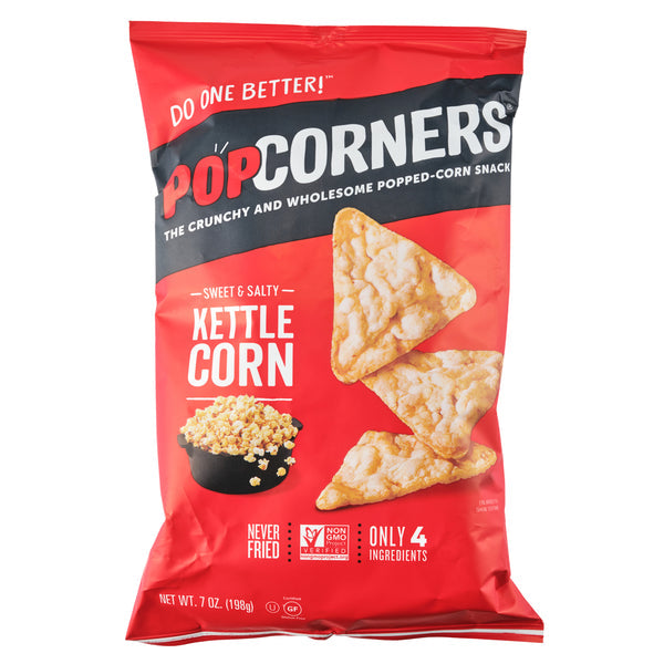 POPCORNERS POPPED CORN SNACK (KETTLE CORN, 198 G)