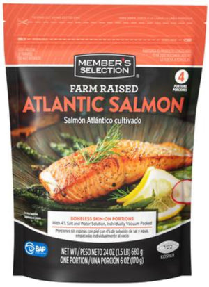 MEMBER’S SELECTION FARM RAISED ATLANTIC SALMON (680 G)