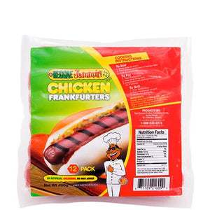 REGGAE JAMMINS FRANKS (480 G, 12, CHICKEN)