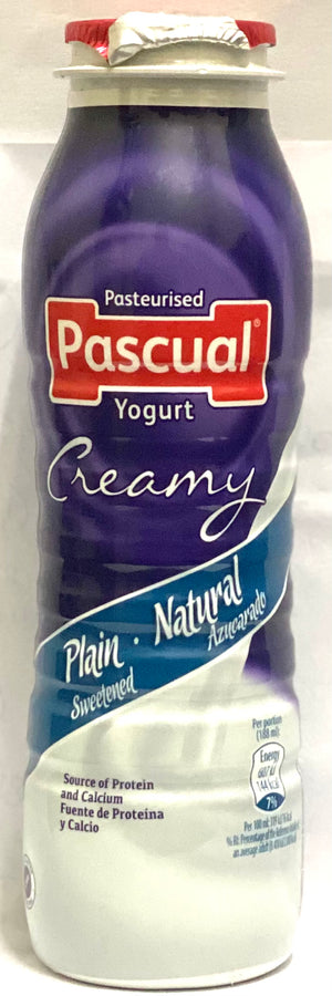 PASCUAL PASTEURISED CREAMY PLAIN YOGURT (188 ML)