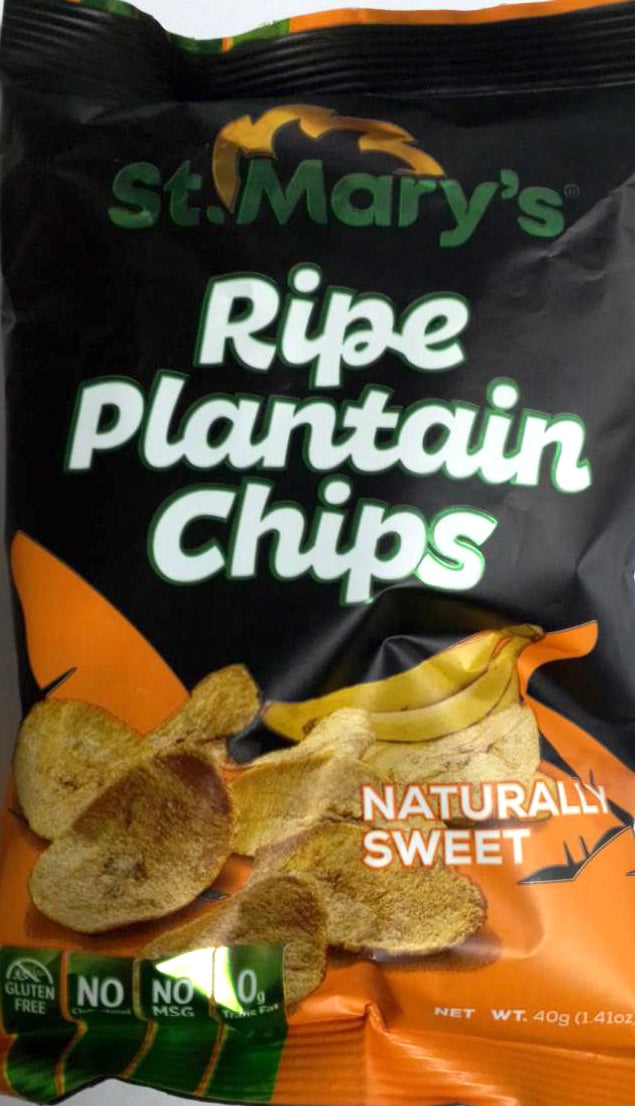 ST. MARY’S RIPE PLANTAIN CHIPS (40 G)