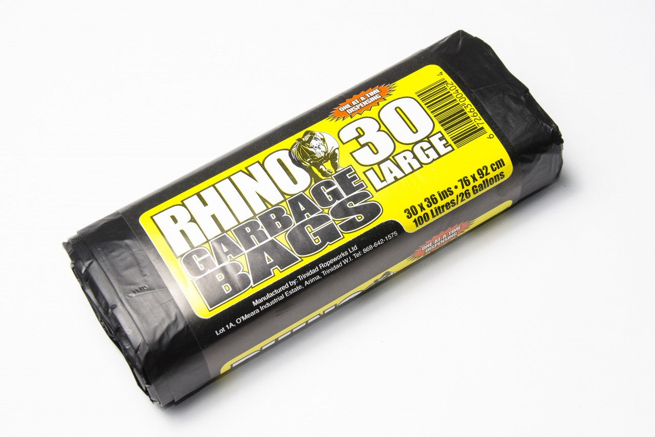 RHINO GARBAGE BAGS JUMBO (10) – Fedlin Limited