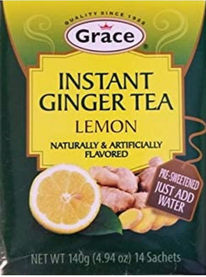 GRACE INSTANT GINGER TEA (LEMON, 140 G)