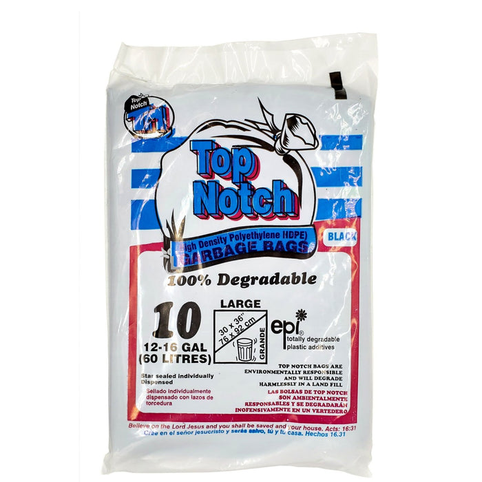 TOP NOTCH GARBAGE BAGS LARGE (10)