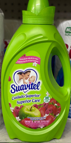 SUAVITEL SUPERIOR CARE FABRIC SOFTENER (APPLES & BERRIES, 1.9 L)