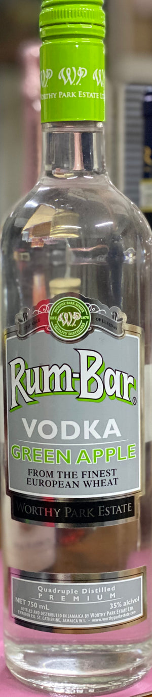 RUM BAR VODKA GREEN APPLE (750 ML)