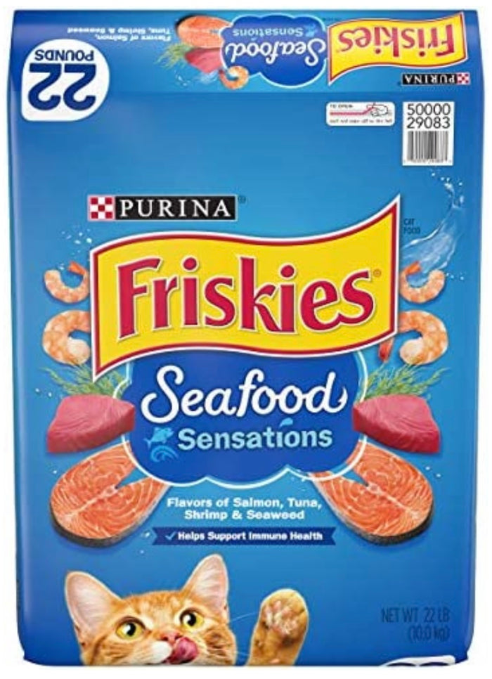 PURINA FRISKIES SEAFOOD SENSATIONS CAT FOOD (22 LBS)