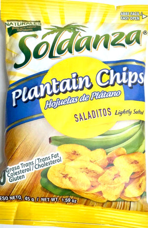 SOLDANZA PLANTAIN CHIPS (LIGHTLY SALTED, 45 G)
