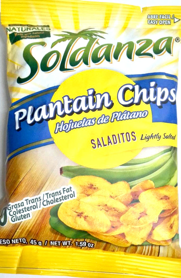 SOLDANZA PLANTAIN CHIPS (LIGHTLY SALTED, 45 G)