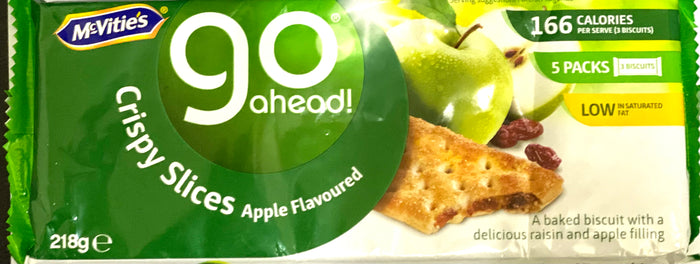 GO AHEAD CRISPY SLICES (APPLE FLAVOURED, 5 UNITS, 218 G)