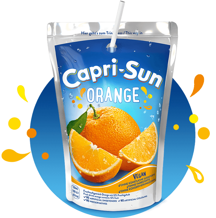 CAPRISUN POUCH JUICE DRINK (ORANGE, 200 ML)