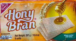 HONY BRAN CRACKERS (9 UNITS, 297 G)