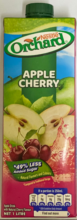 NESTLE ORCHARD 100% APPLE CHERRY JUICE DRINK (1 L)