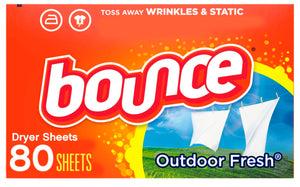 BOUNCE DRYER SHEETS (OUTDOOR FRESH, 80 UNITS)