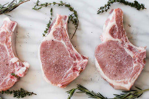 PORK CHOPS	(PER LBS)